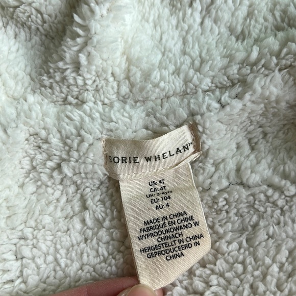 Rorie Whelan Sherpa Lined Blue Zip Up Sweater Hooded - Picture 2 of 7